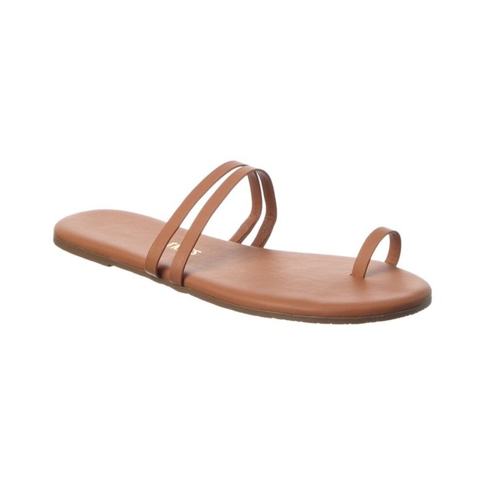 Tkees Leah Leather Sandal, Brown